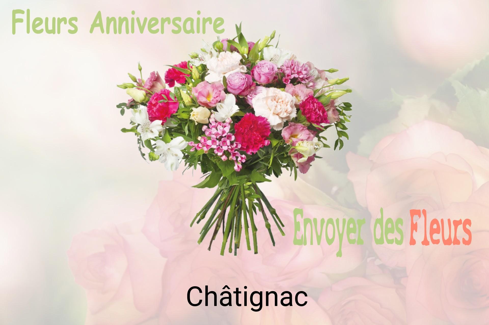 Bouquet de fleurs d’anniversaire livré à Châtignac